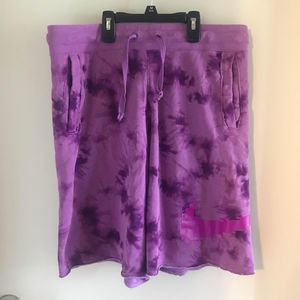 Nike Purple Tie Dye Look Shorts Size Medium